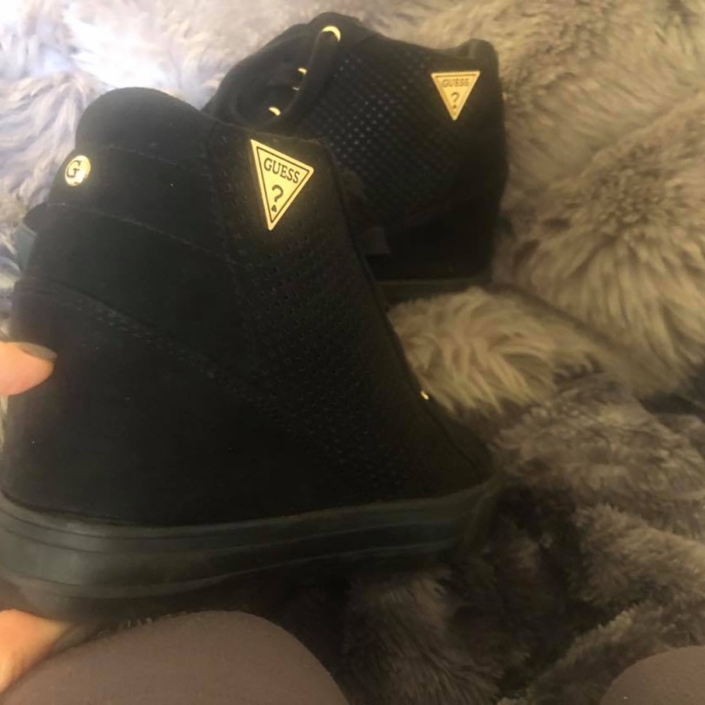 GUESS Hidden-Wedge High-Top Sneakers - Picture 3 of 4